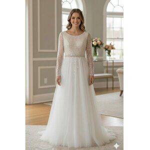 Custom-Made dress with a Stella York skirt